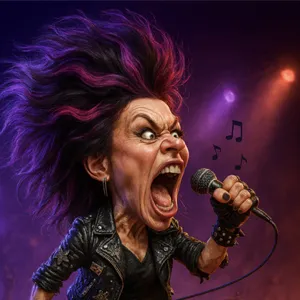 Rock Star Caricature