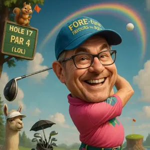 Golf Caricature